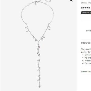 NWT WHBM DANGLE DISCS Y-NECKLACE